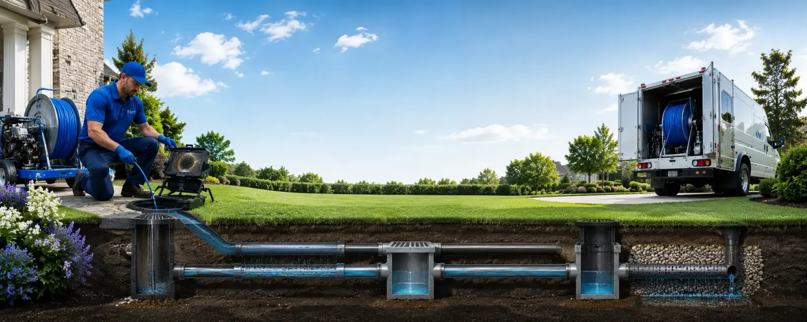 Outdoor drain cleaning information for Aneta, ND